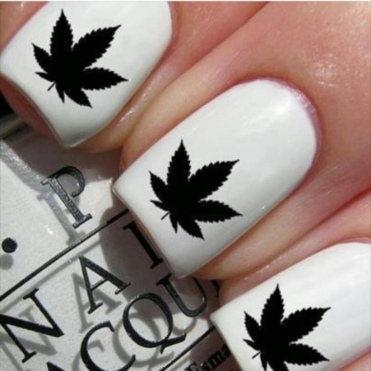 Рисунки конопли на ногтях табак с марихуаной