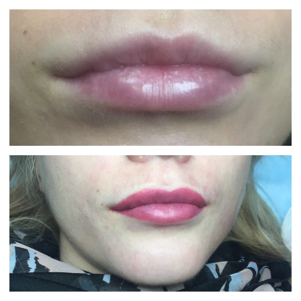 Акварельные губы до и после. Перманентный макияж губ до и после. Перманент губ до и после. Микропигментирование губ. Татуаж губ до и после.