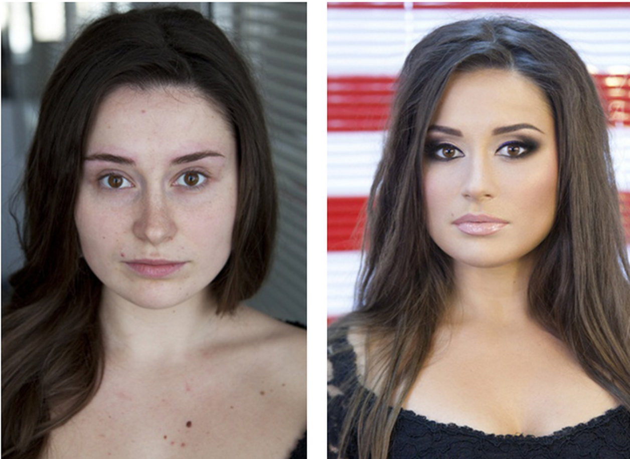 Человек нравится внешне. Макияж до и после. Девушки до и после макияжа. Девушка без макияжа и с макияжем.