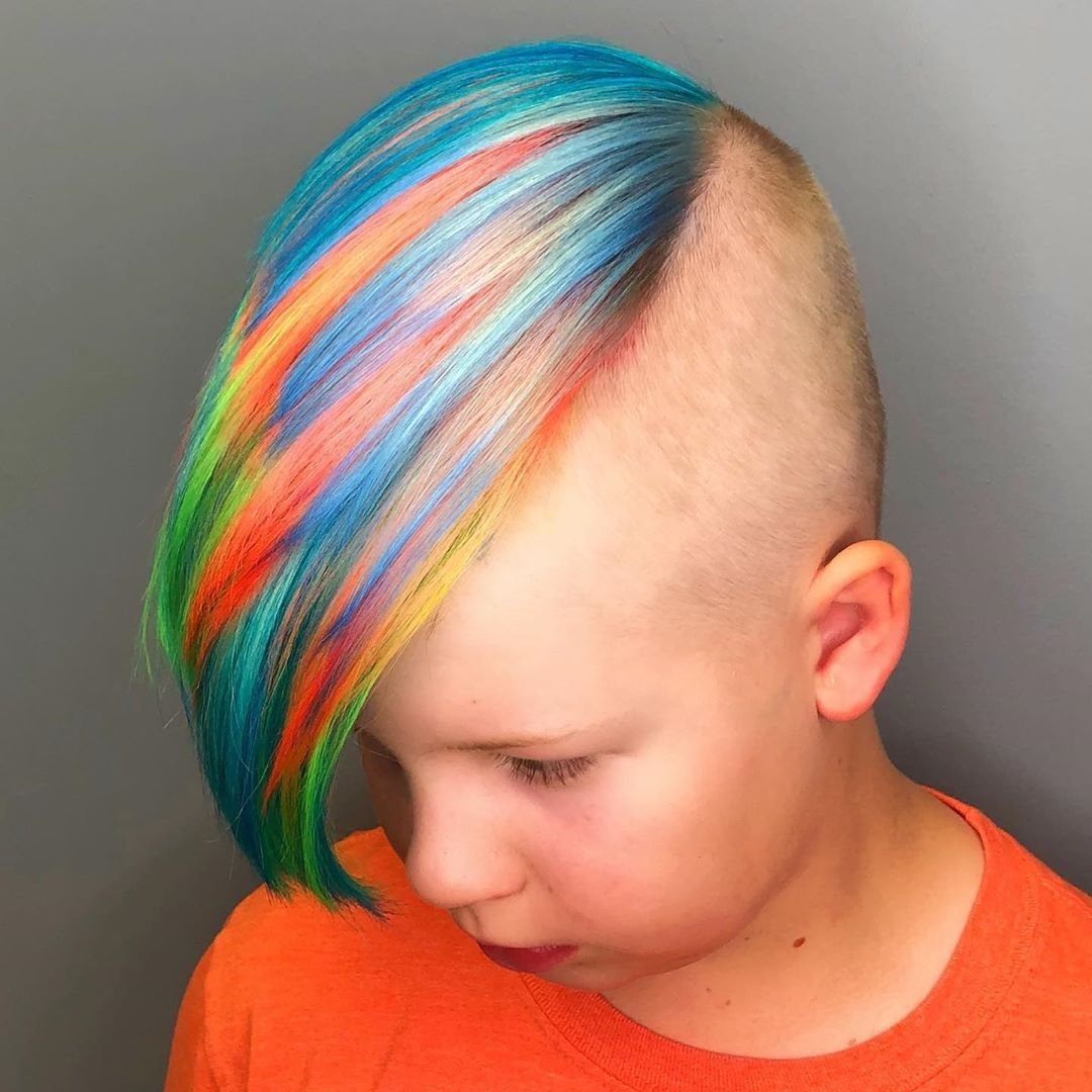 В какой цвет покрасить волосы мальчику в 12 лет