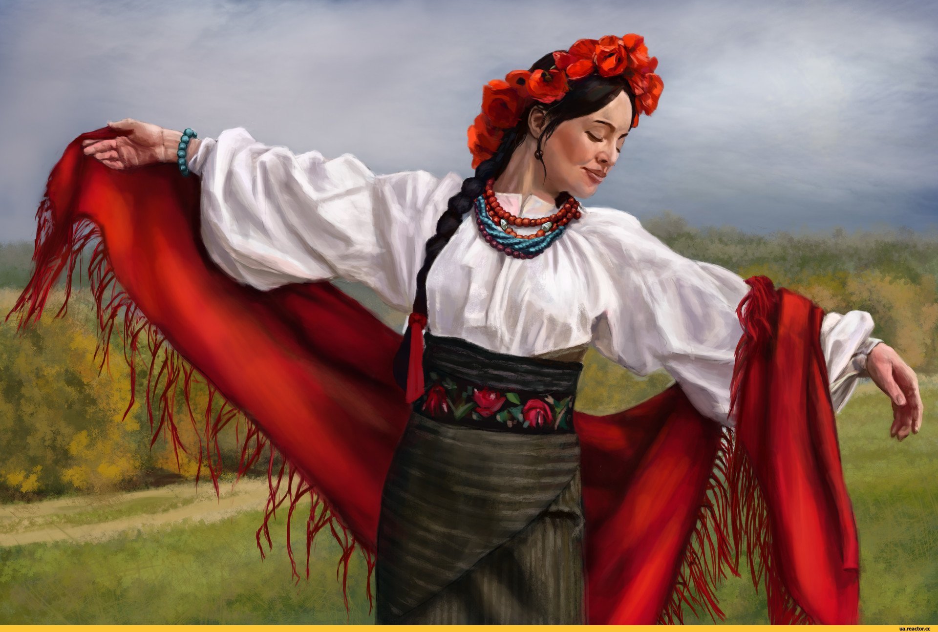 1 национальный украины. Украинский национальный костюм. Украиночки в национальном костюме. Украинский костюм женский. Украинка картина.