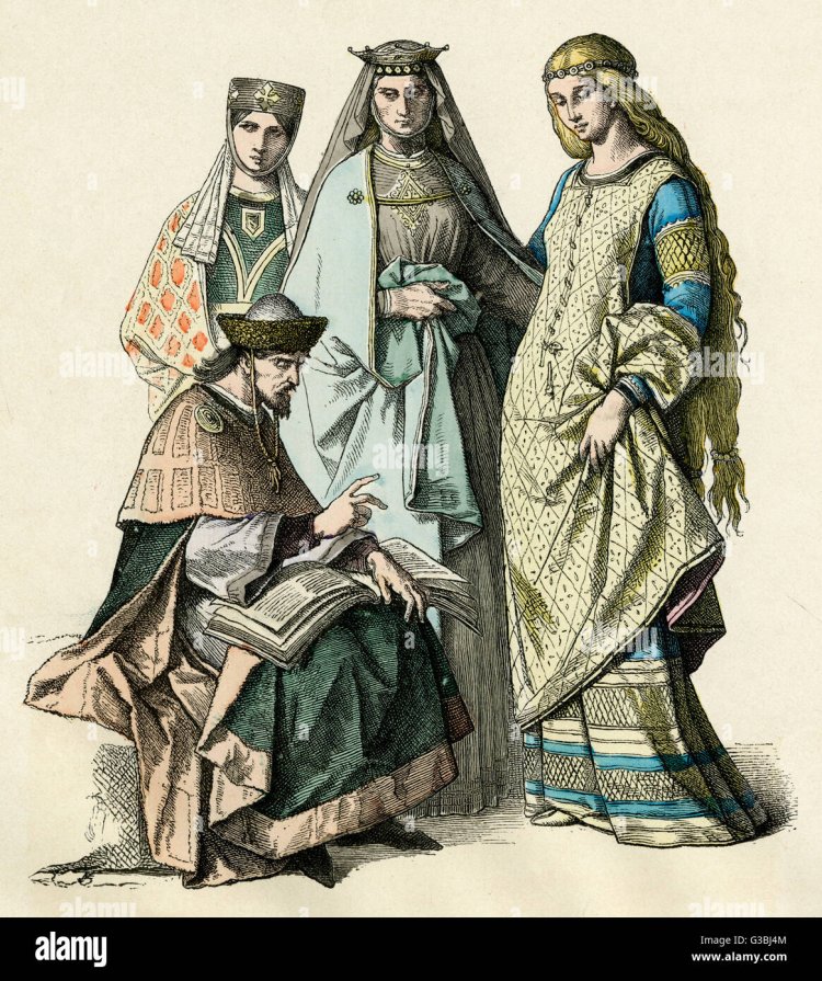 Раннее средневековье романский стиль мода. Романский период средневековья одежда. Романский стиль в одежде средневековья. Костюм романский период (IX-XII).