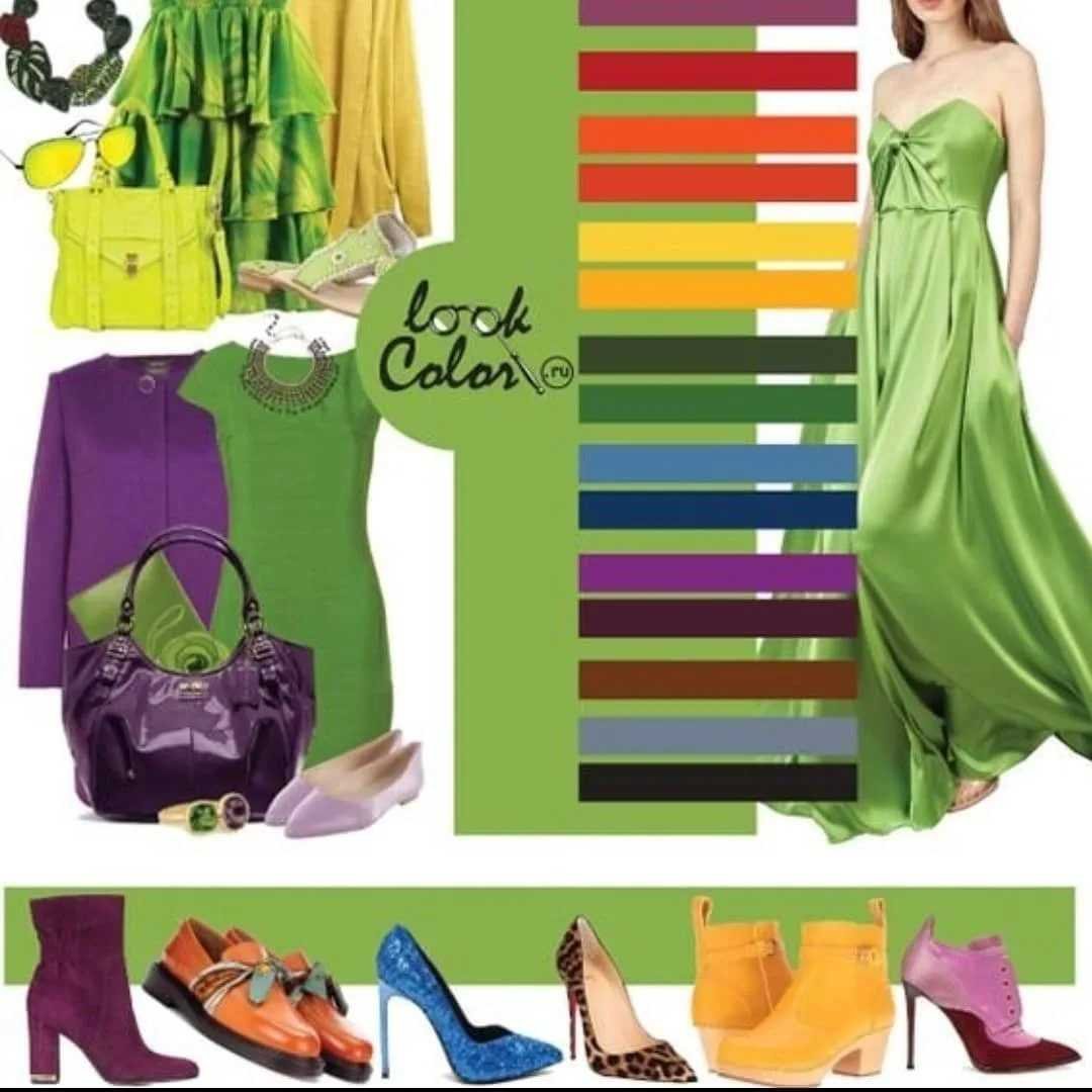 Цвет гармонирующий с зеленым. Цветовые сочетания в одежде. Сочетание с салатовым. Салатовый цвет сочетание. Сочетние слтового цвет.