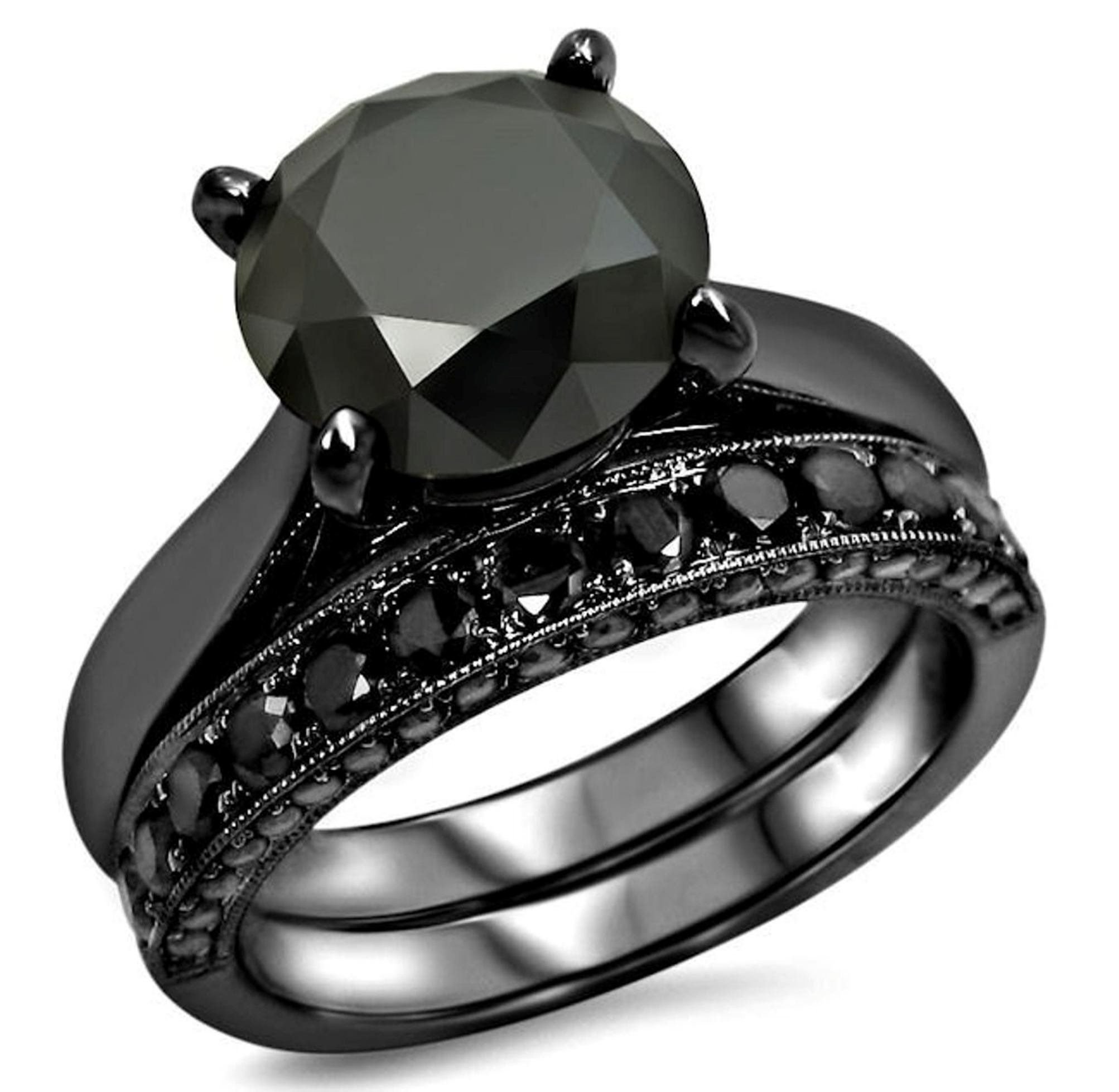 Черные кольца женские с золотом. Кольцо Black Diamond. Помолвочное кольцо с черным бриллиантом. Кольцо с черным бриллиантом Гузеевой.