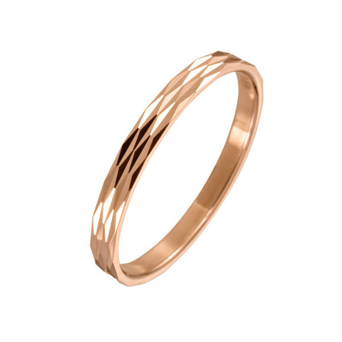 Золотое кольцо с алмазной гранью