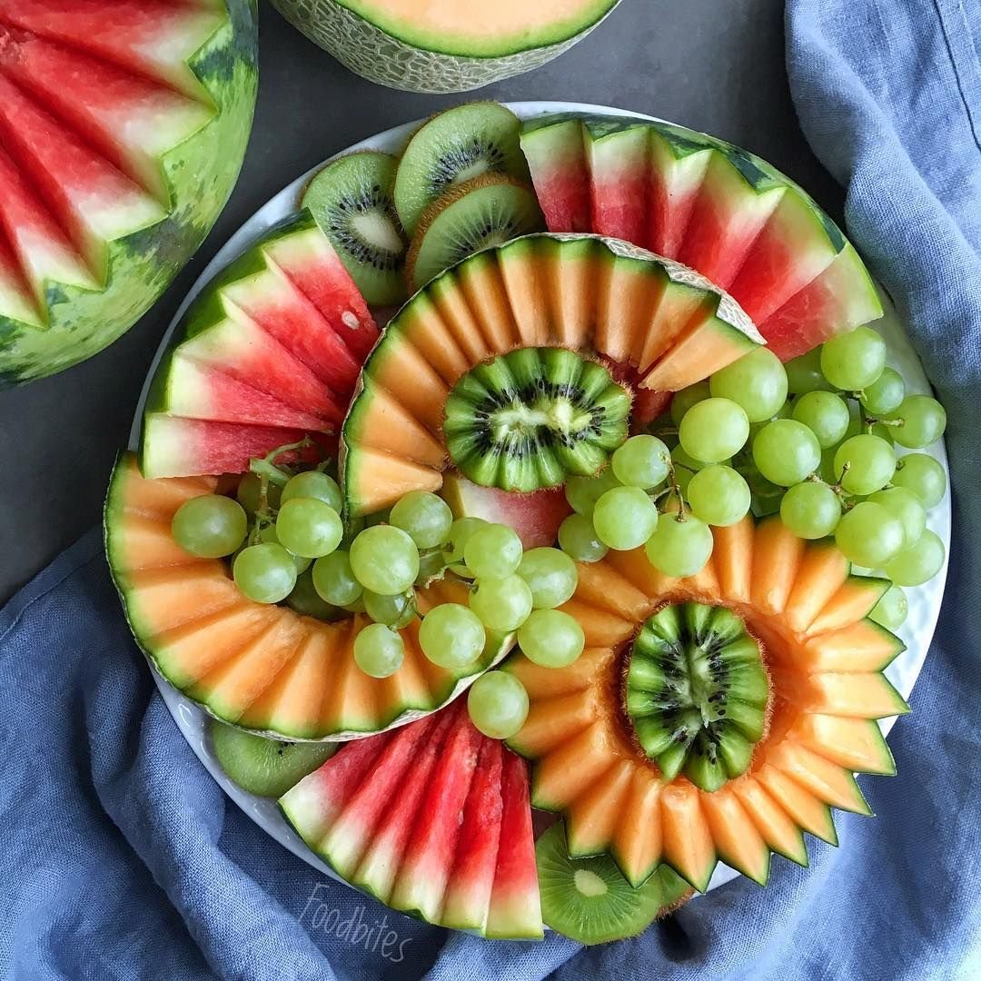 Как красиво разложить фрукты