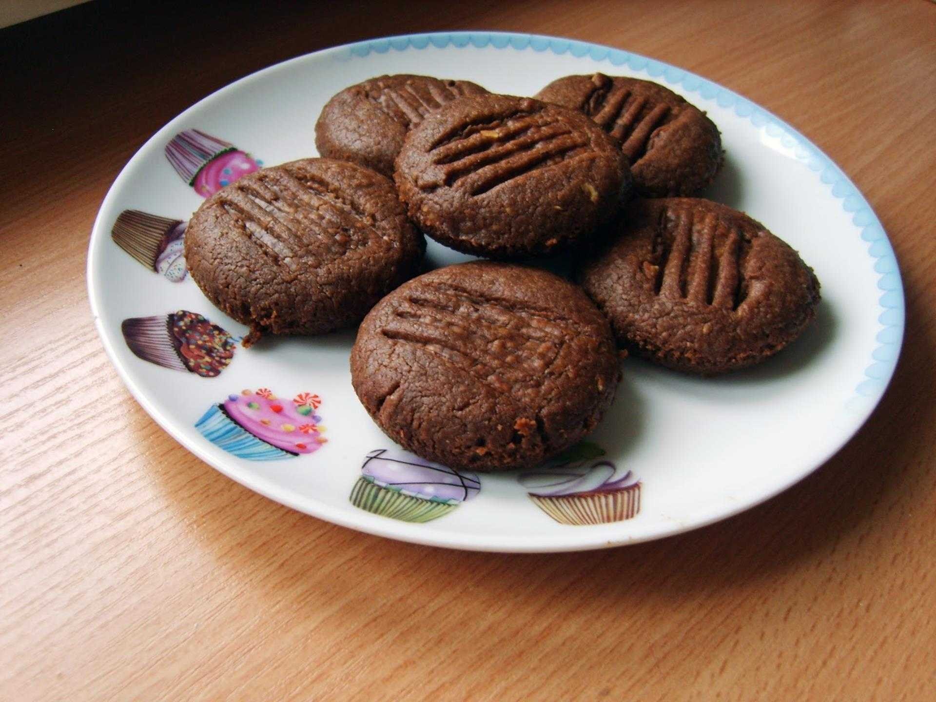 Печенье из какао без масла