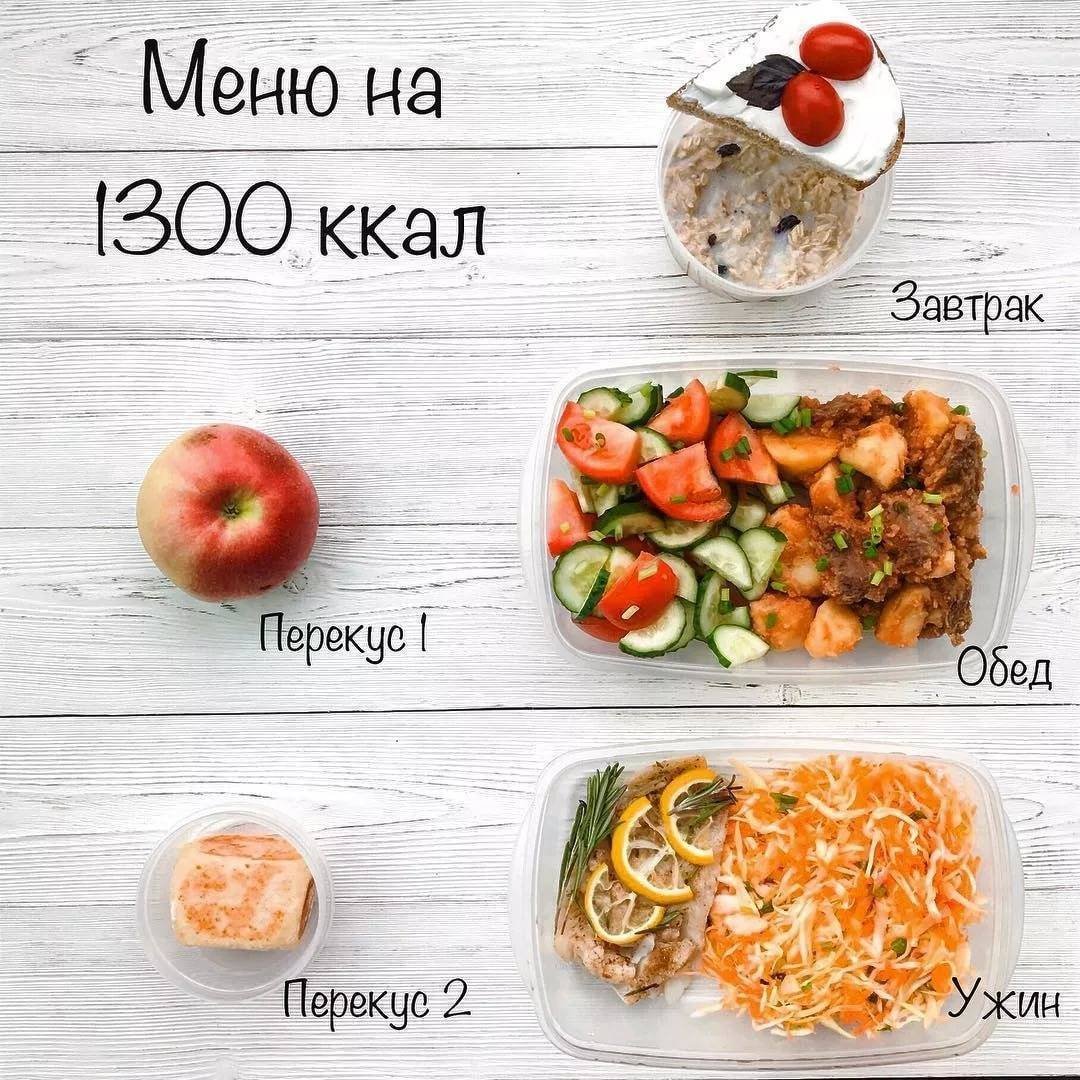 Рецепты на 1400 калорий